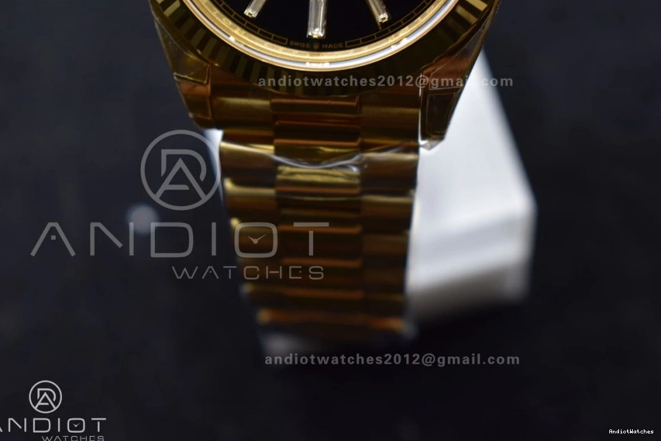 40 Edition VR3255 Dial Weight) Day THBF YG 660 Date (Gain Crystal Bracelet on Best President RelaxedFit 228238 1:1 Black 0727